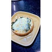 Salgadas: ESCAROLA - Esfiha (Ingredientes: Bacon, Escarola, Mussarela)