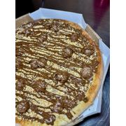 Gourmet: FERRERO ROCHER - Pizza Doce (Ingredientes: Bombom ferrero rocher, Creme de avelã, Granulado de Amendoim)