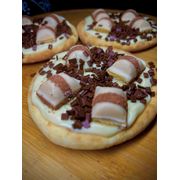 Gourmet: KINDER COM CREME DE NINHO - Esfiha (Ingredientes: Creme de ninho, Granulé, Kinder Bueno)