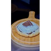 Doces: ALPINO - Esfiha (Ingredientes: Alpino, Chocolate Ao leite, Chocolate Branco, Leite Ninho em Pó)