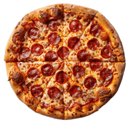 Salgadas: Pepperoni - Pizza Gigante (Ingredientes: Azeitona, Catupiry, Molho de Tomate, Mussarela, Orégano, Pepperoni)