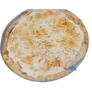 Doces: Banana Nevada - Pizza Gigante (Ingredientes: Banana, Chocolate Branco, Mussarela)