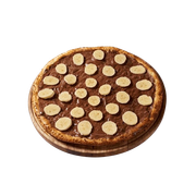 Doces: Banana Chocolate - Pizza Gigante (Ingredientes: Açúcar, Banana, Canela, Chocolate, Mussarela)