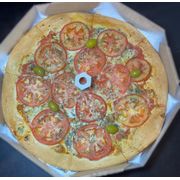 Tradicionais: Gorgonzola - Pizza Grande (Ingredientes:  Gorgonzola,  Rodelas de Tomate)