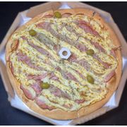 Tradicionais: Lombo 1 - Pizza Grande (Ingredientes:  Catupiry,  Cebola, Lombo Canadense)