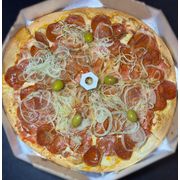 Tradicionais: Pepperoni - Pizza Grande (Ingredientes:  Cebola,  Mussarela, Pepperoni)