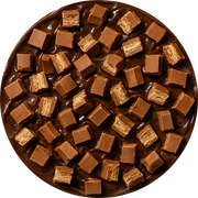 Doces: KitKat - Pizza Grande (12 Fatias) (Ingredientes: Chocolate ao Leite, KitKat, Muçarela)