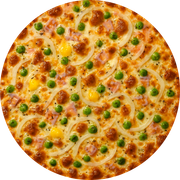 Defumados e Embutidos: Portuguesa - Pizza Grande (12 Fatias) (Ingredientes: Presunto, Ovo, Cebola, Ervilha, Muçarela)