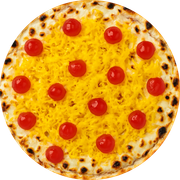 Recomendações dos Clientes: Porcozio II - Pizza Grande (12 Fatias) (Ingredientes: Lombo Defumado, Abacaxi, Cream Cheese, Muçarela, Fios de Ovos, Cereja)