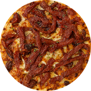 Queijos : Tomatto - Pizza Grande (12 Fatias) (Ingredientes: Muçarela, Tomate Seco, Alho Frito, Manjericão)