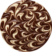 Doces: Chocolate Misto - Pizza Grande (12 Fatias) (Ingredientes: Chocolate Branco, Chocolate Preto, Muçarela)