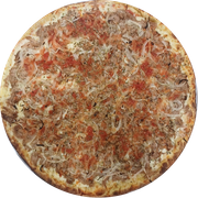 Atum: Atum da Casa - Pizza Grande (Ingredientes:  Atum,  Azeitonas,  Cebola,  Orégano, Molho, Muçarela)