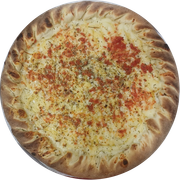 Queijos: Três Queijos - Pizza Grande (Ingredientes:  Azeitonas,  Catupiry,  Orégano,  Parmesão, Molho, Muçarela)