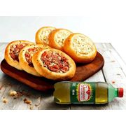Esfihas gourmet: 6 esfihas de carne + 1 Guaraná Antarctica 600ml - Esfiha salgada (Ingredientes: 6 esfihas de carne + 1 Guaraná Antarctica 600ml)