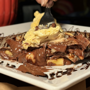 Crepes: 126-Creme de Avelã c/ banana - Crepes Doces (Ingredientes: Banana, Creme de Avelã)
