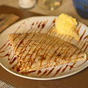 Crepes: 116-Banana Flambada - Crepes Doces (Ingredientes: Banana, Canela)