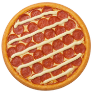 Especiais: Pepperoni Catupiry - Pizza Média (Ingredientes: Catupiry, Molho de Tomate, Muçarela, Orégano, Pepperoni)
