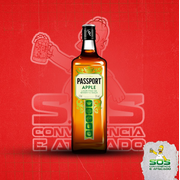 Whisky: Passport Maçã 670ml)