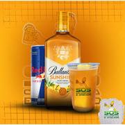 Copão de Kit: Copão Ballantines Sunshine + Red Bull + Gelo de Sabor)