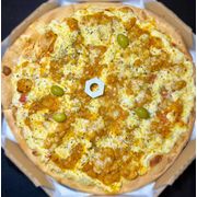 Tradicionais: Camarão 2 - Pizza Grande (Ingredientes:  Catupiry,  Parmesão, Camarão Purado na Manteiga)