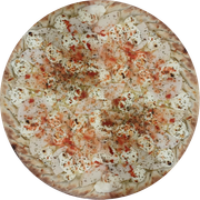 Palmito: Palmito Philadelphia - Pizza Grande (Ingredientes:  Azeitonas,  Cream Cheese,  Orégano,  Palmito, Molho, Muçarela)