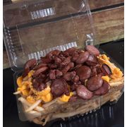 Porções: Batata Big Grande - Porção (Ingredientes: Bacon, Calabresa, Cheddar)