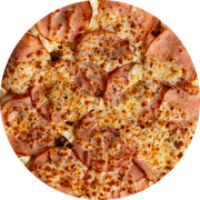Tradicionais: La Ronda - Pizza Grande (Ingredientes: Azeitona Preta, Catupiry, Lombinho, Molho de Tomate, Mussarela, Orégano, Palmito)