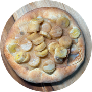 Esfihas Doces: Banana I - Esfiha Doce (Ingredientes: Banana, Leite Condensado, Canela)