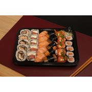 Combos Dõhõ: Dõhõ 6 - 35 peças + 10 Hots - Combo (Ingredientes: 05 Hossomaki de salmão, 05 hossomaki salmao phila, 05 Niguiri salmão, 05 Niguiri skin, 05 uramaki philadelphia, 05 Uramaki skin, 10 hot phila, 5 gunkan philadelphia)