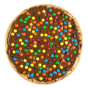 Pizzas Doce Broto: Alegria - Pizza 25 cm 4 fatias chocolate preto e confetes