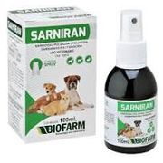 Medicamentos e Vermífugos: Sarniran Spray - 100Ml - Sarnicida, pulgicida, piolhicida, carrapaticida, fungicida indicado na prevenção e controle das sarnas e micoses.