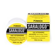 Medicamentos e Vermífugos: Pomada Cicatrizante Matacura Saralog para Cães e Gatos 30Gr - - Indicada para cães e gatos;- Pomada para prevenção e tratamento de assaduras;- Ideal também para inflamações e ferimentos em geral;- Com ótimos resultados de cicatrização;- Auxlilia na renovação da pele,- Disponível em embalagem com 30 g.