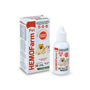 Medicamentos e Vermífugos: Suplemento Vitamínico Mineral HemoFarm - 30Ml - Suplemento líquido para cães, gatos, mustelídeos, aves, roedores e répteis, contendo vitaminas e minerais necessários para auxiliar no processo de nutrição e crescimento dos animais.