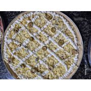 Salgadas: 5 Queijos - Pizza Pequena (25cm - 6 Fatias) (Ingredientes: Azeitonas, Catupiry, Gorgonzola, Molho, Muçarela, Orégano, Parmesão, Provolone)