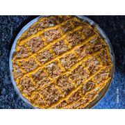 Salgadas: Frango Cheddar - Pizza Pequena (25cm - 6 Fatias) (Ingredientes: Cheddar Cremoso Polenghi®., Frango, Molho, Muçarela, Orégano)