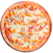 Tradicionais: Calabresa Com Cheddar - Pizza Grande (Ingredientes: Calabresa, Cheddar, Mussarela, Orégano)
