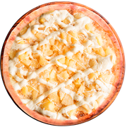 Especiais: Abacaxi - Pizza Grande (Ingredientes: Abacaxi, Chocolate Branco, Mussarela)