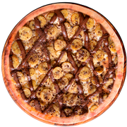 Especiais: Banoffe - Pizza Grande (Ingredientes: Banana, Doce de Leite, Mussarela)