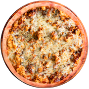 Tradicionais: Frango Barbecue - Pizza Grande (Ingredientes: Barbecue, Frango ao Molho da Casa, Mussarela, Orégano)