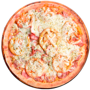 Tradicionais: Calabresa Com Tomate - Pizza Grande (Ingredientes: Calabresa, Mussarela, Orégano, Tomate)