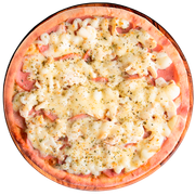 Tradicionais: Canadense - Pizza Grande (Ingredientes: Catupiry, Champignon, Lombinho, Mussarela, Orégano)