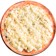Tradicionais: Fogazza - Pizza Grande (Ingredientes: Catupiry, Mussarela, Orégano, Palmito)