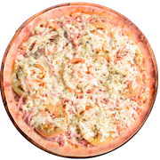 Tradicionais: Parmegiana - Pizza Grande (Ingredientes: Mussarela, Orégano, Presunto, Tomate)