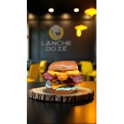 Hambúrguer Artesanal: TRIPLO BACON CHEDDAR - Lanche (Ingredientes: Pao Brioche)