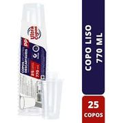 Artigos para Festa: Pacote Copos 770ml Ultra com 25 unid. - Copos 770ml Transparentes com 25 unid.