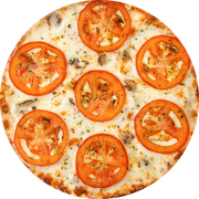 Defumados e Embutidos: Bona - Pizza Grande (12 Fatias) (Ingredientes: Presunto Parma, Azeitona Preta Fatiada, Tomate, Muçarela)