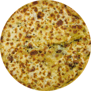 Carne: Indiana - Pizza Grande (12 Fatias) (Ingredientes: Filé ao Curry, Requeijão, Muçarela)