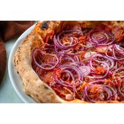 Tradicionais: CALABRESA COM CEBOLA(CEBOLA ROXA) - Pizza Pequena (Ingredientes: Mussarela)