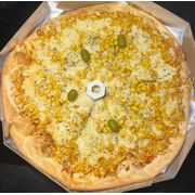 Tradicionais: Frango 2 - Pizza Grande (Ingredientes:  Milho,  Mussarela, Frango Desfiado)