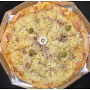 Tradicionais: Francesa - Pizza Grande (Ingredientes:  Bacon,  Catupiry,  Cebola,  Mussarela,  Palmito, Presunto Picado)